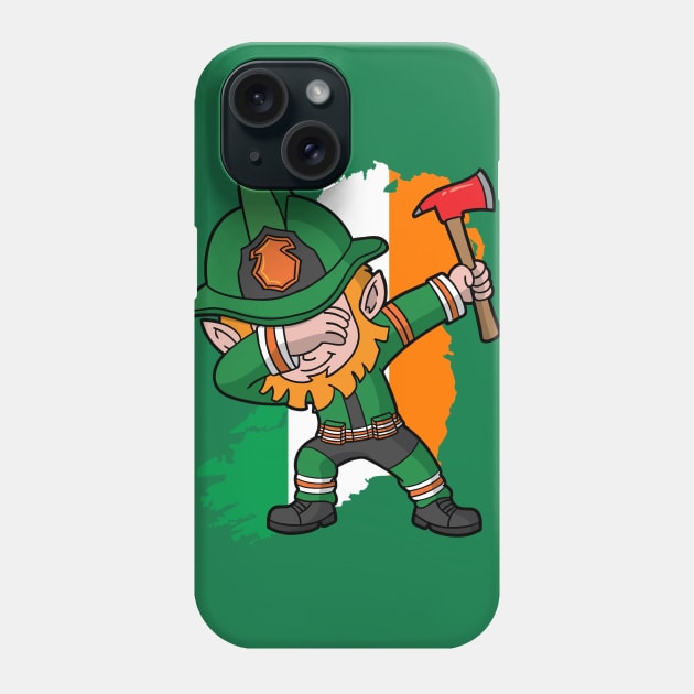 Irish Leprechaun Firefighter St Patricks Day Phone Case by E