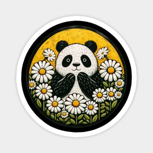 Daisy Panda Bear Magnet