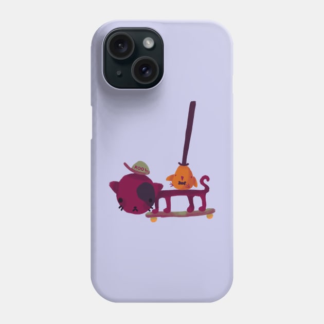 Kool Kat Phone Case by Tomato Frog