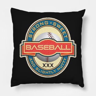 Baseball Beer Label Pillow