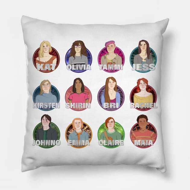 Y2K All Characters - season 1 order Pillow by y2kpod