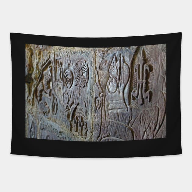 15th Century Wall Carvings Tapestry by Furtographic