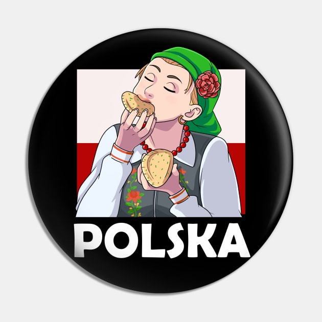 Dyngus Day Polska Pierogies Lover Pin by Noseking