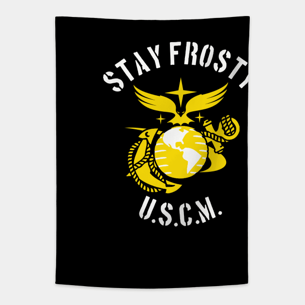 USCM Stay Frosty Tapestry by PopCultureShirts