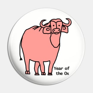 Year of the Ox Rose Pin
