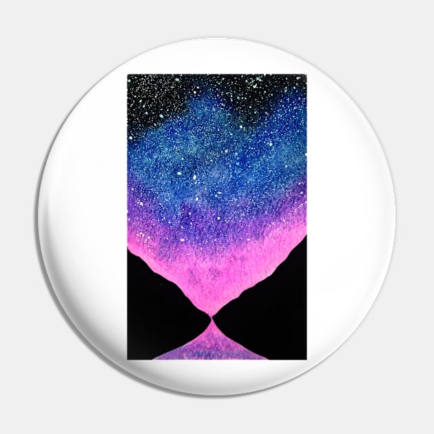 Purple Night Sky Pin by GabCJ