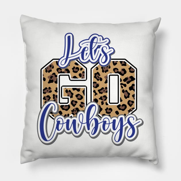 Let's Go Cowboys! Dallas Cowboys Pillow by fineaswine