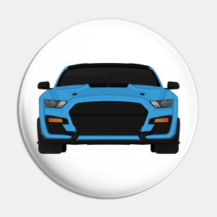 Shelby GT500 2020 Velocity-Blue + Black roof Pin