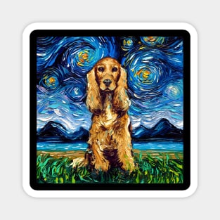 Golden Cocker Spaniel Night Magnet