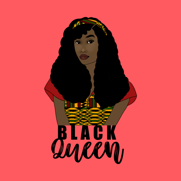 Black Queen Black Girl Magic Melanin Pride Black History Gift by JackLord Designs 