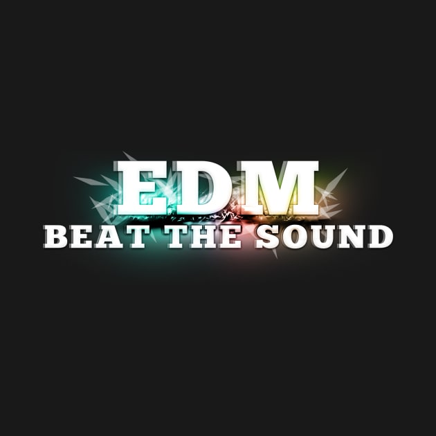 EDM Electronic Dance Music T-shirt "Beat The Sound" clothing for guys - outfits by diarise