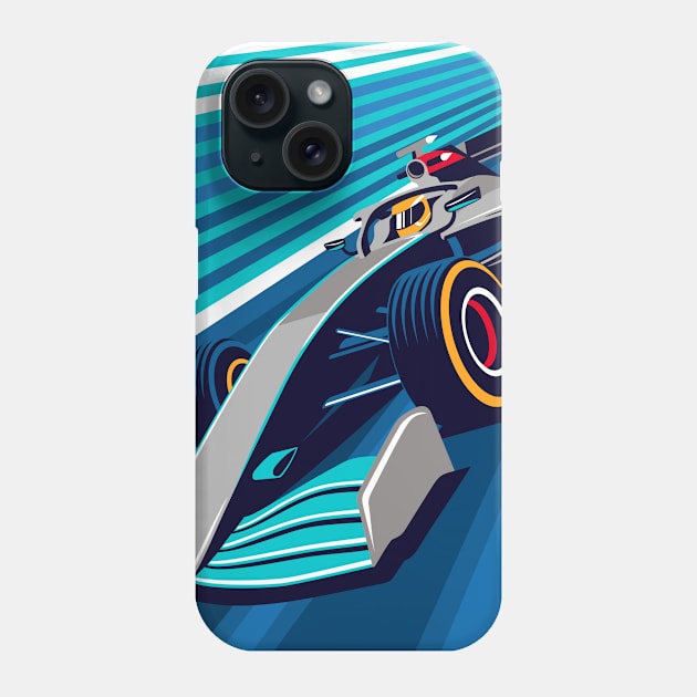 Gray Car - Racing Team Phone Case by RaceCarsDriving