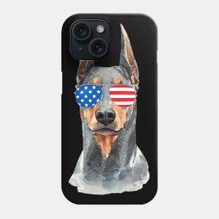 Doberman 4Th Of July Merica Phone Case