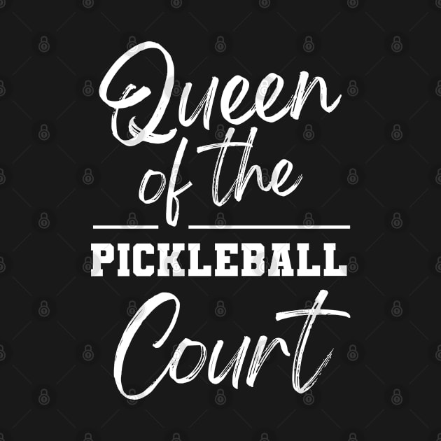 Queen of the Pickleball Court Mom Mommy Player Shirt Tee tshirt Retirement by FanaticTee