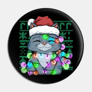 cats at christmas funny kittens cute T-Shirt Pin