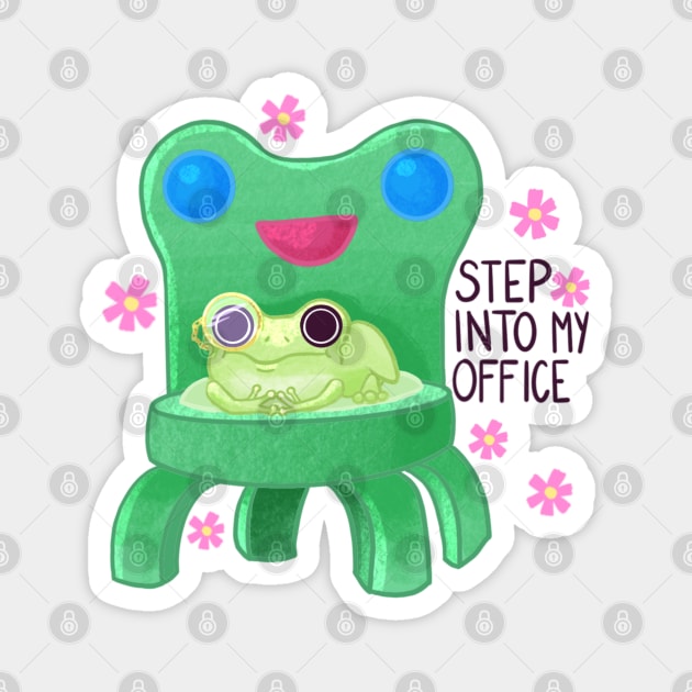 Froggy Chair Animal Crossing Magnet by desiisart