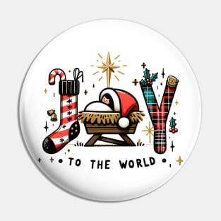 Joy to the world Pin