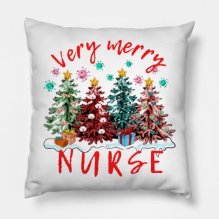 Very Merry Nurse Pillow