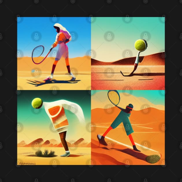 Desert Tennis Players by Shtakorz
