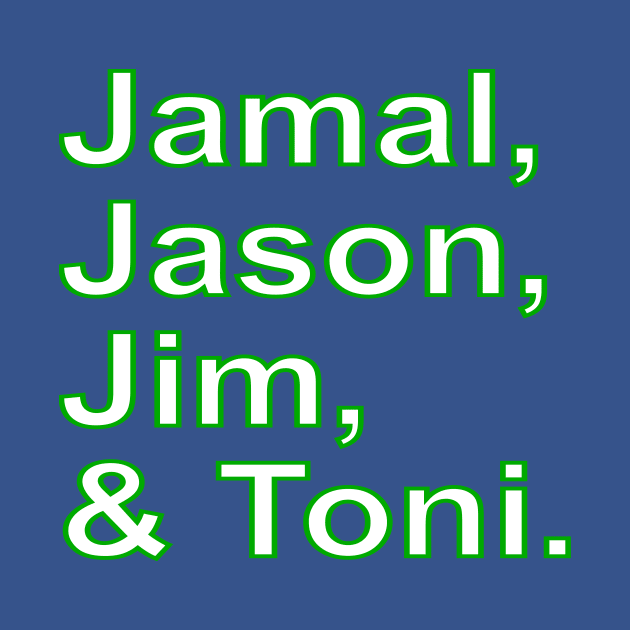 Jamal, Jason, Jim and (&) Toni. by Retro Sports