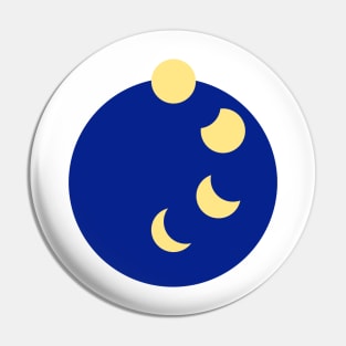 Moonset with Moon Phases Pin