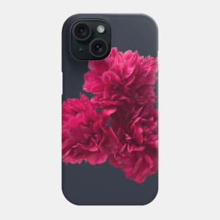 Hot Pink Peony Trio Close-up Phone Case