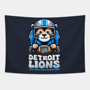 Detroit lions Tapestry