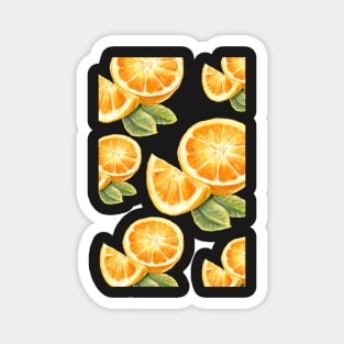 Orange fruit_pattern Magnet