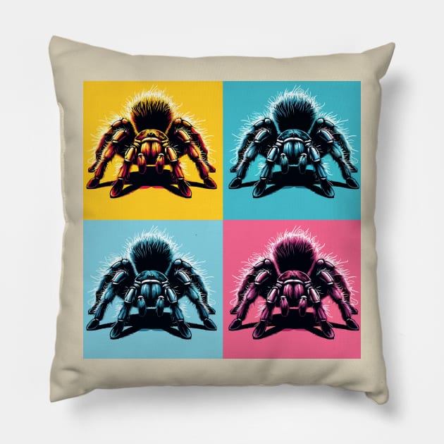 Pop Curlyhair Tarantula - Cool Spider Pillow by PawPopArt