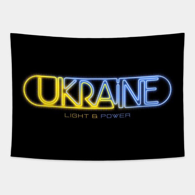 Ukraine is Light, Ukraine is Power! Tapestry by goldengallery