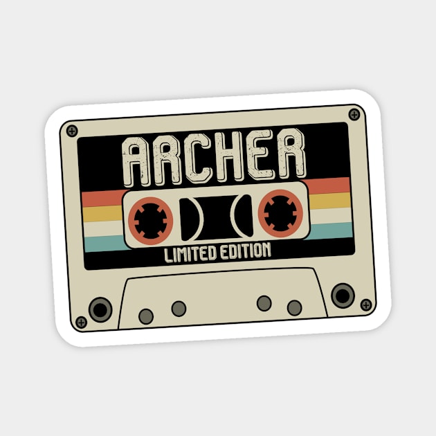 Archer - Limited Edition - Vintage Style Magnet by Debbie Art