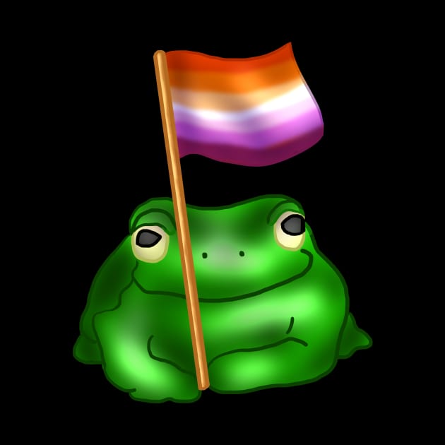 WLW LGBTQ Frog by YouAreValid