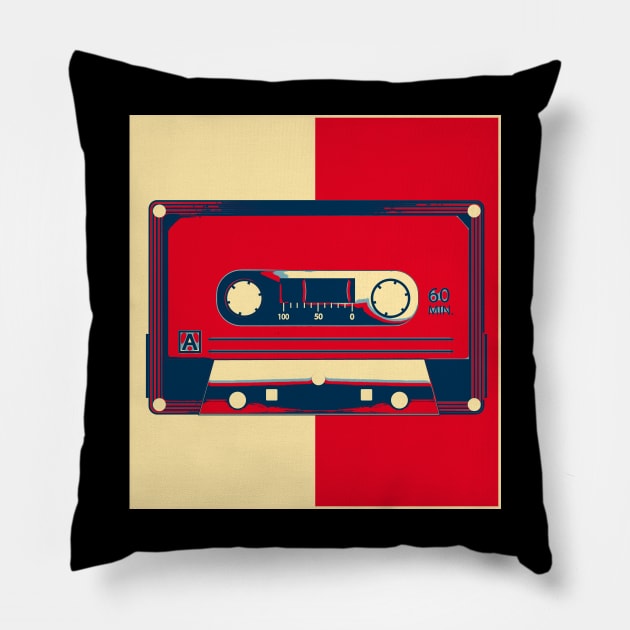 Tape Cassette Music Pillow by remixer2020