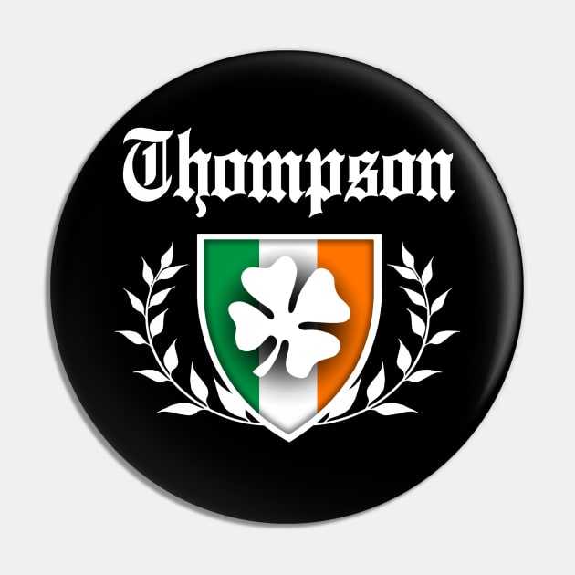 Thompson Shamrock Crest Pin by robotface