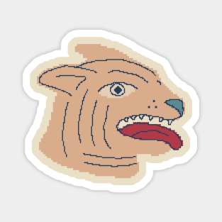 Pixel Art Dog Magnet