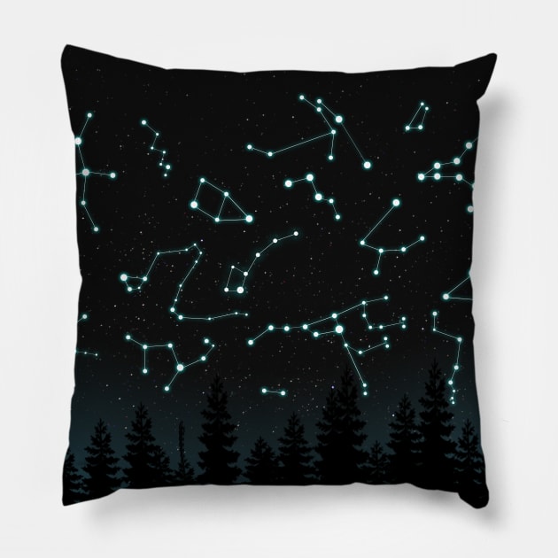 Constellations Pillow by Lumos19Studio