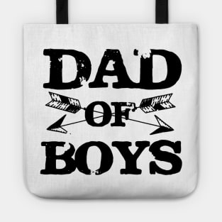 Dad Of Boys Cool Funny Daddy Fathers Day Gift for Dads Men Tote