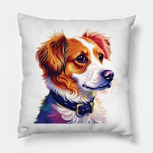 Brittany Spaniel Mix Pillow