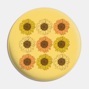 Sunflowers Pin