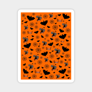 HALLOWEEN Black Bats Magnet