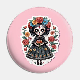 Midnight Petal Pin