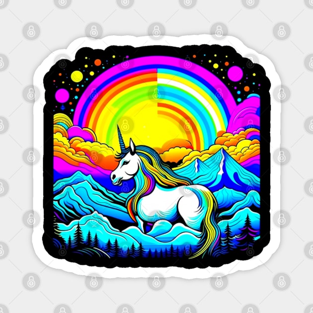 Magical Unicorn Magnet by vystudio