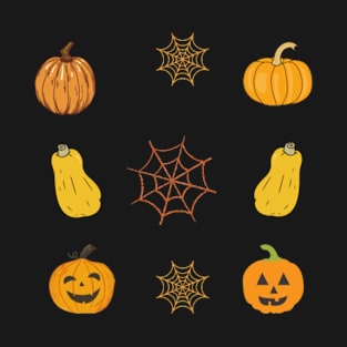 Pumpkin, Swede & Spiderweb, mug, pin, sticker T-Shirt