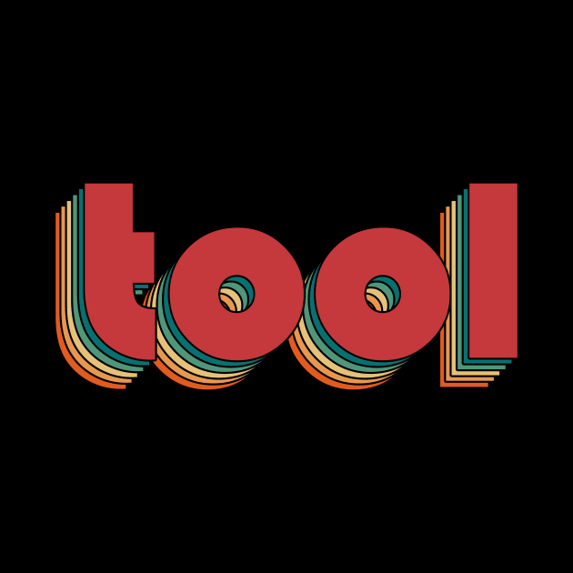 Tool - Retro Rainbow Typography Style 70s by susugantung99