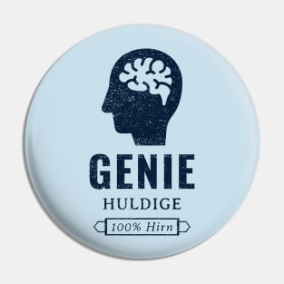 Genie, huldige, 100% Hirn Pin