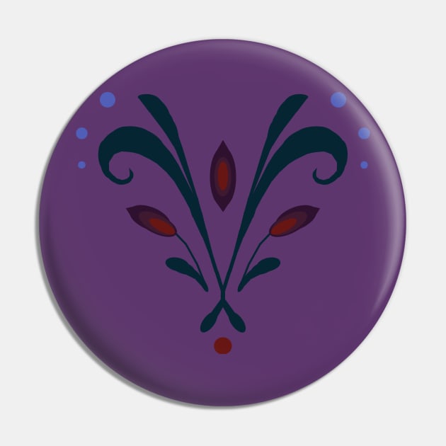 Queen Rosemaling Pin by duchessofdisneyland