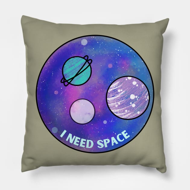 I need Space (Space Circle) Pillow by High Altitude