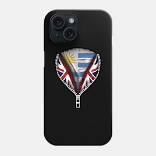 Uraguyan Flag  Uruguay Flag zipped British Flag - Gift for Uraguyan From Uruguay Phone Case