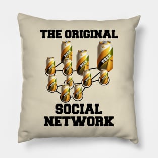 Beer - The original social network Pillow