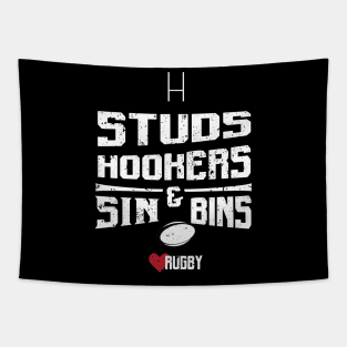 Studs, Hookers & Sin Bins Tapestry